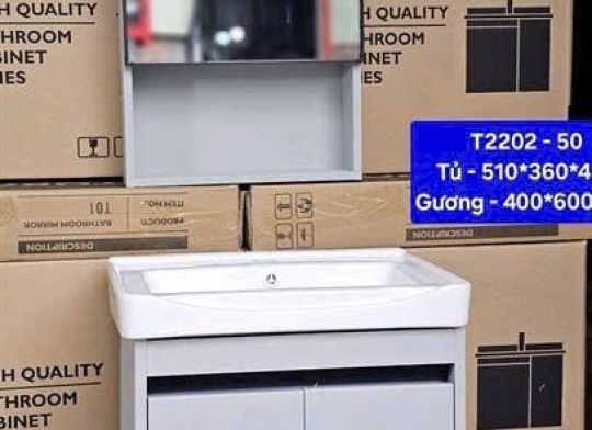 Lavabo treo tường có gương T2202-50 ( Kich thước ở mô tả)