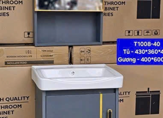 Lavabo và gương mã T1008-40 ( kích thước trong mô tả)