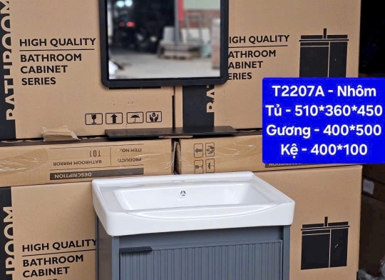 Lavabo và gương mã T2207A ( kích thước trong mô tả)
